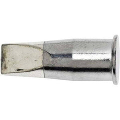 Weller - Soldering Iron Tips; Type: Chisel; Chisel ; For Use With: WSP150? ; Point Size: 1.8000 (Decimal Inch); Tip Type: Chisel ; Tip Diameter: 6.700 (Inch); Tip Diameter: 6.700 (mm) - Exact Industrial Supply