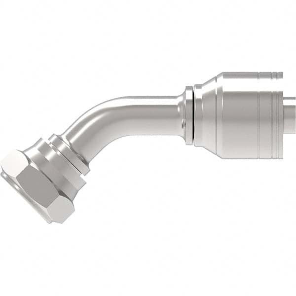 Eaton - Hydraulic Hose Fittings & Couplings Type: BSPP 60 Cone Female 45 Elbow Hose Diameter: 3/4 (Inch) - Industrial Tool & Supply