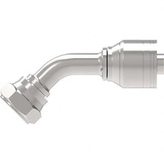 Eaton - Hydraulic Hose Fittings & Couplings Type: BSPP 60 Cone Female 45 Elbow Hose Diameter: 3/4 (Inch) - Industrial Tool & Supply