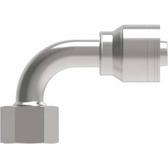 Eaton - Hydraulic Hose Fittings & Couplings Type: Female Swivel DIN 24 Seat 90 Light Hose Diameter: 19/32 (Inch) - Industrial Tool & Supply