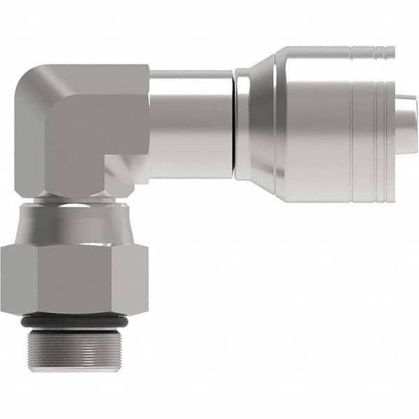 Eaton - Hydraulic Hose Fittings & Couplings Type: Male Straight Thread O-Ring Swivel 90 Elbow Hose Diameter: 7/8 (Inch) - Industrial Tool & Supply