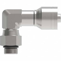 Eaton - Hydraulic Hose Fittings & Couplings Type: Male Straight Thread O-Ring Swivel 90 Elbow Hose Diameter: 7/8 (Inch) - Industrial Tool & Supply