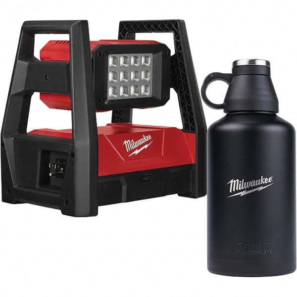 Milwaukee Tool - Cordless Work Lights Voltage: 18 Run Time: 9 Hrs. - Industrial Tool & Supply