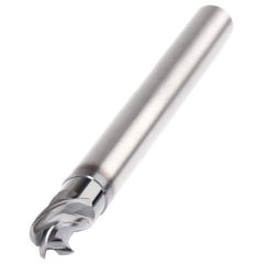 Ball End Mill: 0.4724″ Dia, 4 Flute, Solid Carbide 125 mm OAL, 12 mm Shank Dia, AlTiN Coated, Single End, Series HARVI