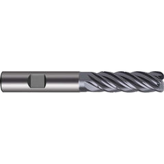 Guhring - 6mm Diam 5 Flute Carbide 0.5mm Corner Radius End Mill - Industrial Tool & Supply