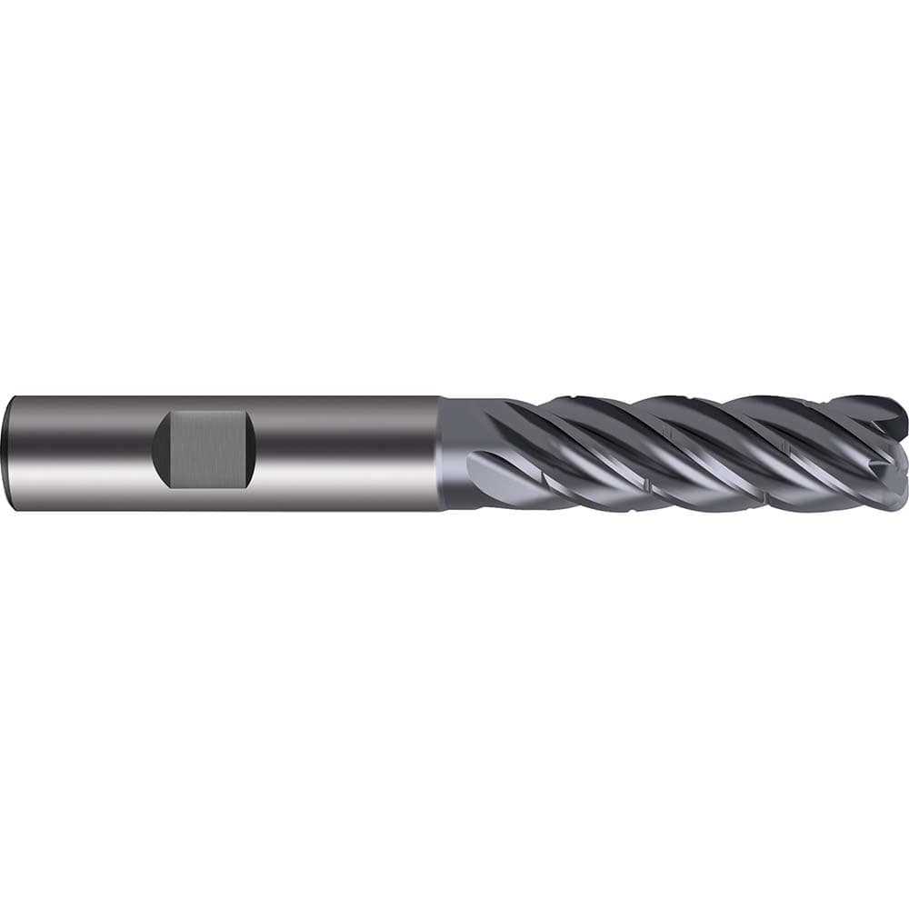 Guhring - 6mm Diam 5 Flute Carbide 1mm Corner Radius End Mill - Industrial Tool & Supply