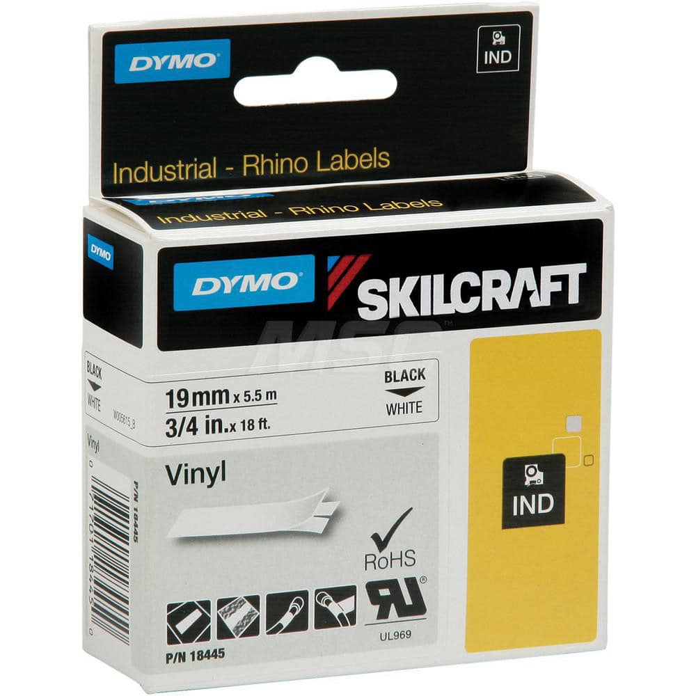 Ability One - Labels, Ribbons & Tapes; Type: Label ; Color: Black; White ; For Use With: Thermal Printers ; Width (Inch): 3/4 - Exact Industrial Supply