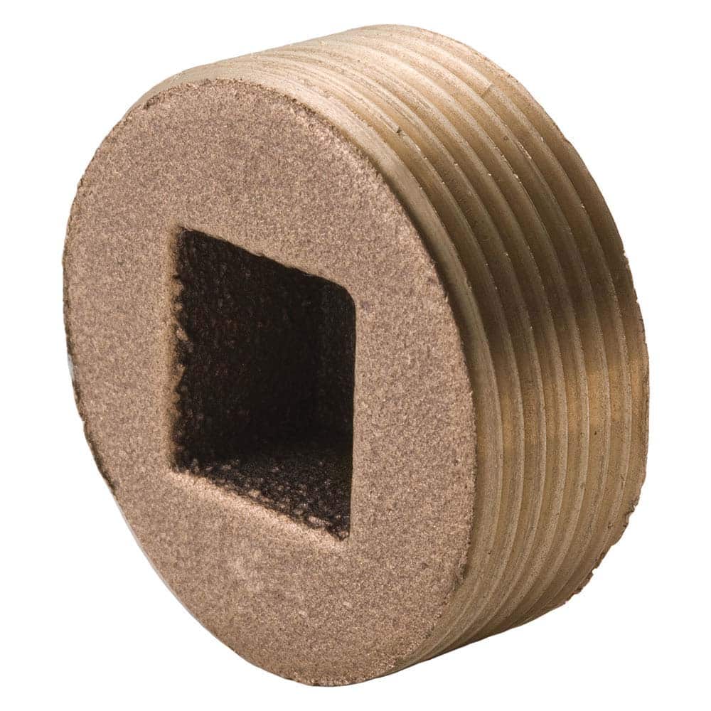 Merit Brass - Brass & Chrome Pipe Fittings Type: Countersunk Plug Fitting Size: 2 - Industrial Tool & Supply