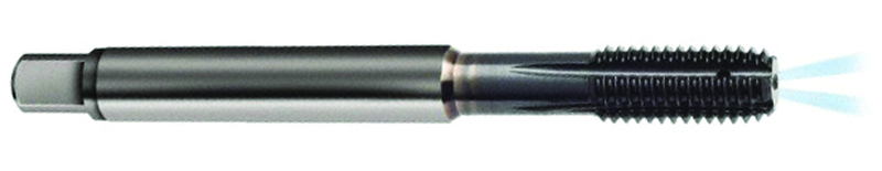 M10 x 1.50 Dia. - 6HX - 5 FL - Carbide Full Bott Tap-TiCN -Coolant-Thru-FORM-E DIN 371 - Industrial Tool & Supply