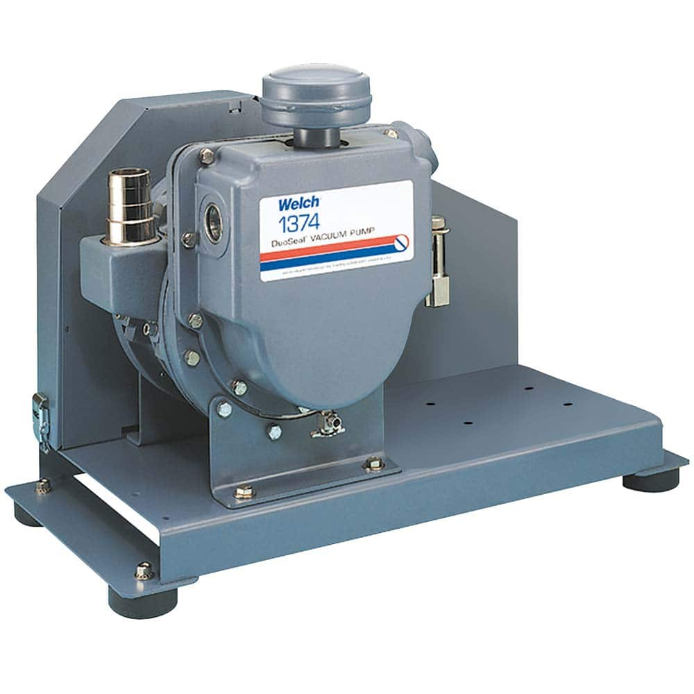 Welch - Rotary Vane-Type Vacuum Pumps; Horsepower: N/A ; Voltage: N/A ; Cubic Feet per Minute: 23.00 ; Length (Decimal Inch): 26.0000 ; Width (Decimal Inch): 12.3000 ; Height (Inch): 18.8 - Exact Industrial Supply