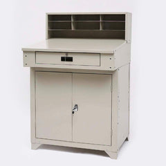 Value Collection - Stationary Shop Desks Type: Shop Desk - Closed Width (Inch): 34-1/2 - Industrial Tool & Supply
