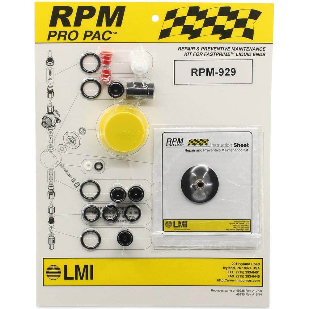 LMI - Metering Pump Accessories Type: Liquid End Preventative Maintenance Kit For Use With: LMI AUTOPRIME De-Gas Liquid Ends:A20Ax, A20Hx, A28Ax, A28Hx - Industrial Tool & Supply