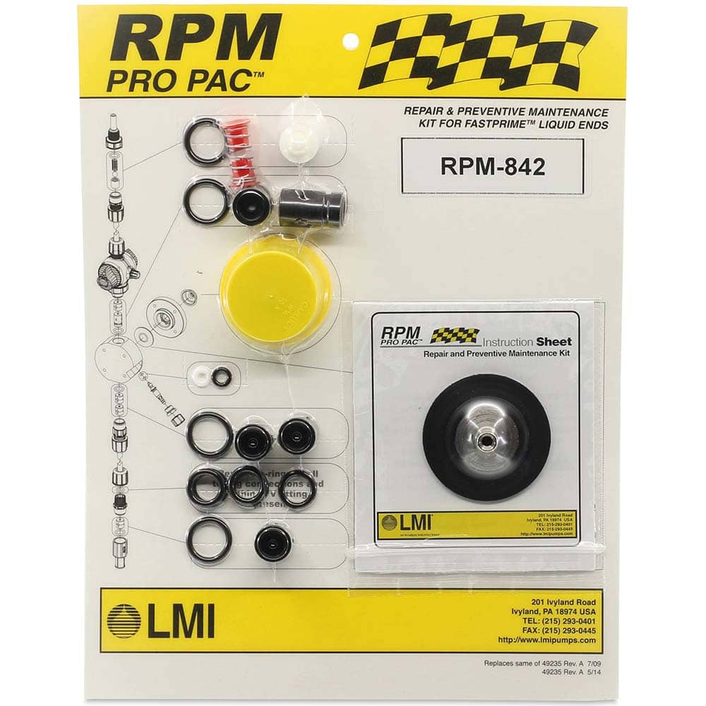 LMI - Metering Pump Accessories Type: Liquid End Preventative Maintenance Kit For Use With: LMI FASTPRIME Liquid Ends: 832xx,838xx,930Nx,930Sx,938Nx,938Sx - Industrial Tool & Supply