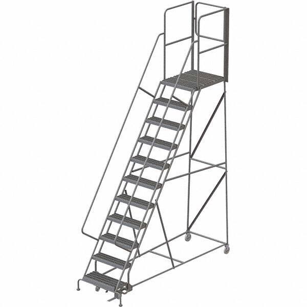 TRI-ARC - Rolling & Wall Mounted Ladders & Platforms Type: Rolling Warehouse Ladder Style: Rolling Platform Ladder - Industrial Tool & Supply