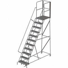 TRI-ARC - Rolling & Wall Mounted Ladders & Platforms Type: Rolling Warehouse Ladder Style: Rolling Platform Ladder - Industrial Tool & Supply