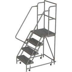 TRI-ARC - Rolling & Wall Mounted Ladders & Platforms Type: Rolling Warehouse Ladder Style: Rolling Platform Ladder - Industrial Tool & Supply