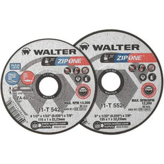 WALTER Surface Technologies - Depressed-Center Wheels Wheel Diameter (Inch): 6 Wheel Thickness (Inch): 1/32 - Industrial Tool & Supply