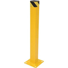 Vestil - 4" Diam x 42" High, Yellow Steel Bollard - Industrial Tool & Supply