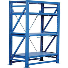 Vestil - 4 Shelf Steel Shelving - 6,000 Lb Capacity, 57" Wide x 80" High x 32" Deep, Stainless Steel - Industrial Tool & Supply