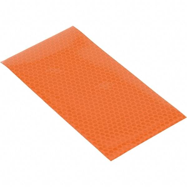 Vestil - 6" High x 3' Long x 3" Wide Barrier Reflective Sheeting - Orange - Industrial Tool & Supply