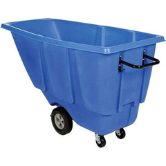 Vestil - 450 Lb Load Capacity, Polyethylene Tilt Truck - 28" Wide x 62" Long x 35" High - Industrial Tool & Supply