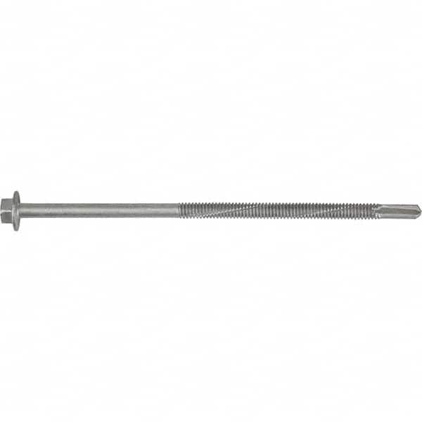 DeWALT Anchors & Fasteners - #12-24, Hex Washer Head, Hex Drive, 1-1/4" Length Under Head, #5 Point, Self Drilling Screw - Industrial Tool & Supply