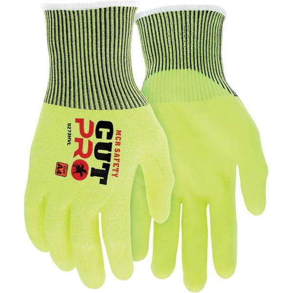 MCR Safety - Size M, ANSI Cut Lvl A4, Puncture Lvl 3, Abrasion Lvl 4, Foam Nitrile Coated Cut & Puncture Resistant Gloves - Industrial Tool & Supply