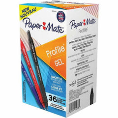 Paper Mate - Pens & Pencils Type: Retractable Gel Color: Black, Red, Blue - Industrial Tool & Supply