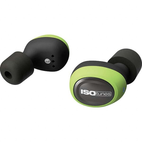 Hearing Protection/Communication; Type: Earpiece w/Microphone; Earplugs w/Audio; Standards: S3.19-1974; Noise Reduction Rating (dB): 22.00; Radio Type: Bluetooth; Cup Color: Green/Black; Disposable or Reusable Plug: Reusable; Plug Color: Green; ANSI Speci