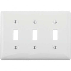 Hubbell Wiring Device-Kellems - Wall Plates Wall Plate Type: Switch Plates Color: White - Industrial Tool & Supply