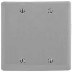 Hubbell Wiring Device-Kellems - Wall Plates Wall Plate Type: Blank Wall Plate Color: Gray - Industrial Tool & Supply