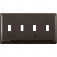 Hubbell Wiring Device-Kellems - Wall Plates Wall Plate Type: Switch Plates Color: Brown - Industrial Tool & Supply