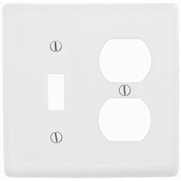 Hubbell Wiring Device-Kellems - Wall Plates Wall Plate Type: Combination Wall Plates Color: White - Industrial Tool & Supply