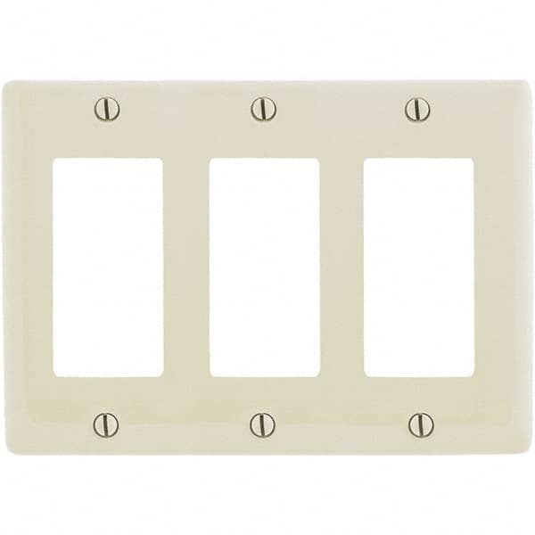 Hubbell Wiring Device-Kellems - Wall Plates Wall Plate Type: Outlet Wall Plates Color: Light Almond - Industrial Tool & Supply