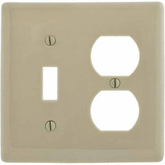 Hubbell Wiring Device-Kellems - Wall Plates Wall Plate Type: Combination Wall Plates Color: Ivory - Industrial Tool & Supply