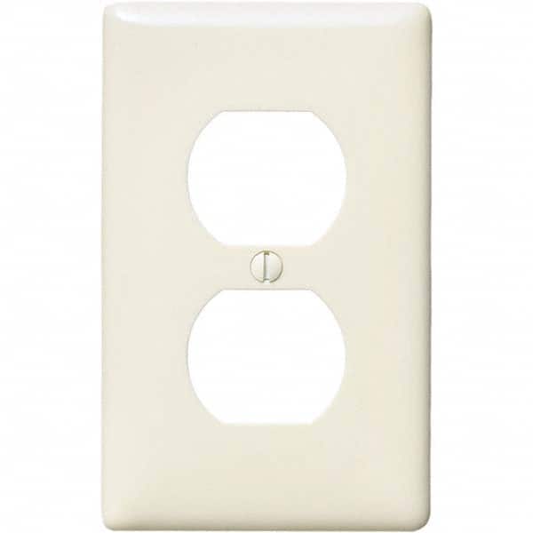 Hubbell Wiring Device-Kellems - Wall Plates Wall Plate Type: Outlet Wall Plates Color: Light Almond - Industrial Tool & Supply