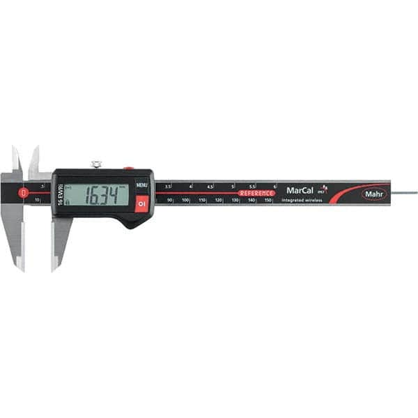 Mahr - 0 to 150mm Range, 0.01mm Resolution, IP67 Electronic Caliper - Industrial Tool & Supply