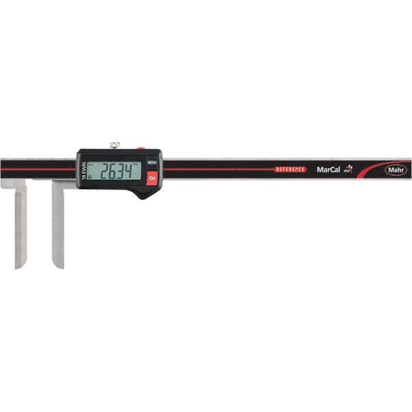 Mahr - 10 to 200mm Range, 0.01mm Resolution, IP67 Electronic Caliper - Industrial Tool & Supply