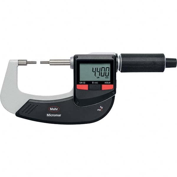 Mahr - Electronic Outside Micrometers Type: Standard Minimum Measurement (Decimal Inch): 1.0000 - Industrial Tool & Supply
