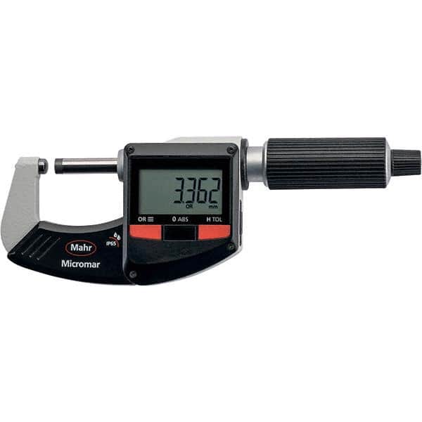 Mahr - Electronic Outside Micrometers Type: Standard Minimum Measurement (Decimal Inch): 0.0000 - Industrial Tool & Supply