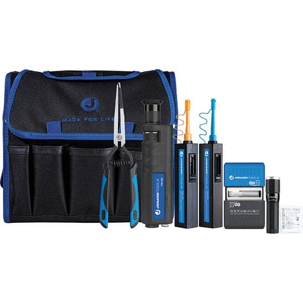 Jonard Tools - Cable Tools & Kits Tool Type: Fiber Connector Cleaning & Inspection Kit Number of Pieces: 8.000 - Industrial Tool & Supply