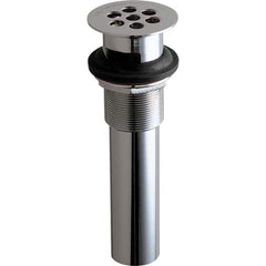 Chicago Faucets - Drain Components; Type: Flat Grid Drain System ; Material: Chrome Plated - Exact Industrial Supply