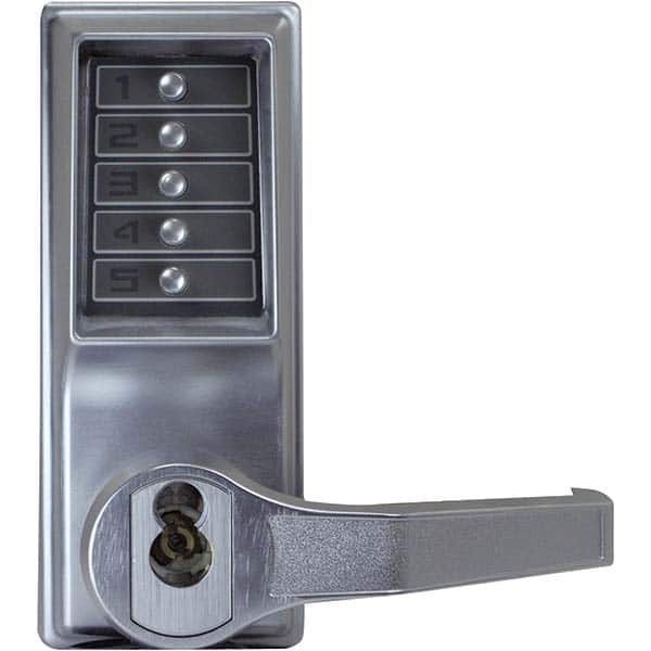 Simplex - Lever Locksets Type: Push-button Lock Door Thickness: 1-3/4 - Industrial Tool & Supply
