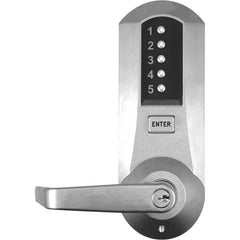 Simplex - Lever Locksets Type: Push-button Lock Door Thickness: 1-3/4 - Industrial Tool & Supply