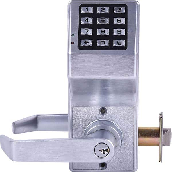 Alarm Lock - Lever Locksets Type: Double Side Entrance Door Thickness: 1-3/4 - Industrial Tool & Supply