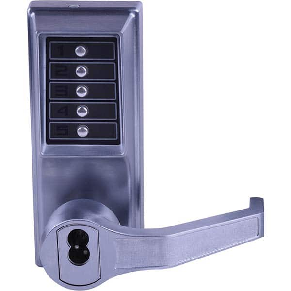 Simplex - Lever Locksets Type: Push-button Lock Door Thickness: 1-3/4 - Industrial Tool & Supply