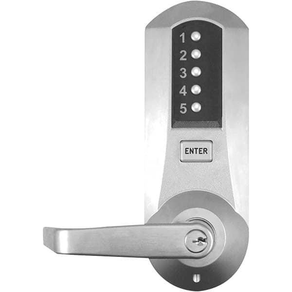 Simplex - Lever Locksets Type: Push-button Lock Door Thickness: 1-3/4 - Industrial Tool & Supply
