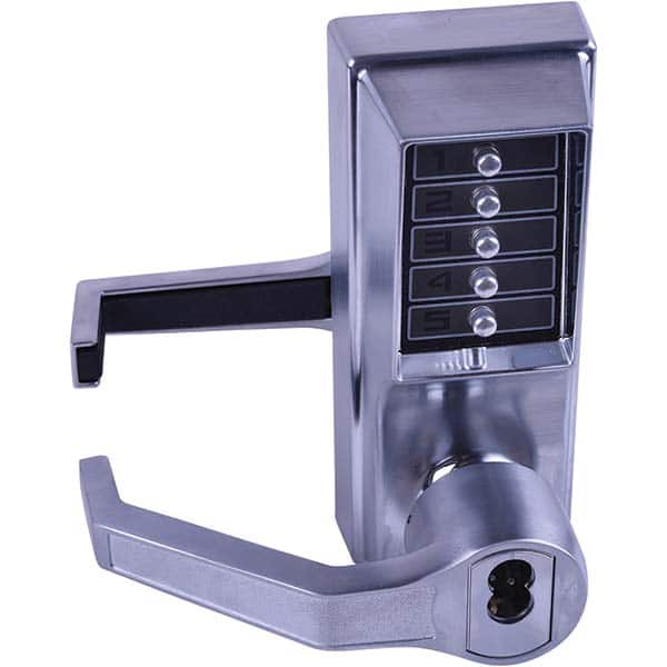 Simplex - Lever Locksets Type: Push-button Lock Door Thickness: 1-3/4 - Industrial Tool & Supply