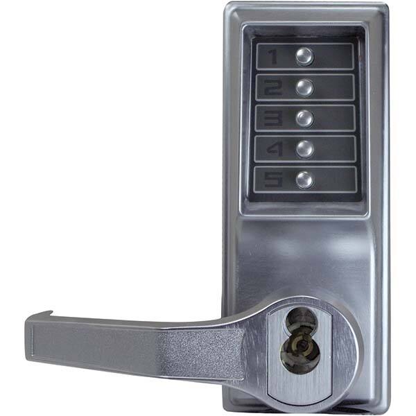 Simplex - Lever Locksets Type: Push-button Lock Door Thickness: 1-3/4 - Industrial Tool & Supply