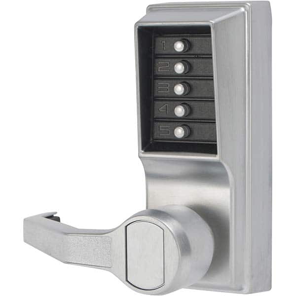Simplex - Lever Locksets Type: Push-button Lock Door Thickness: 1-3/4 - Industrial Tool & Supply